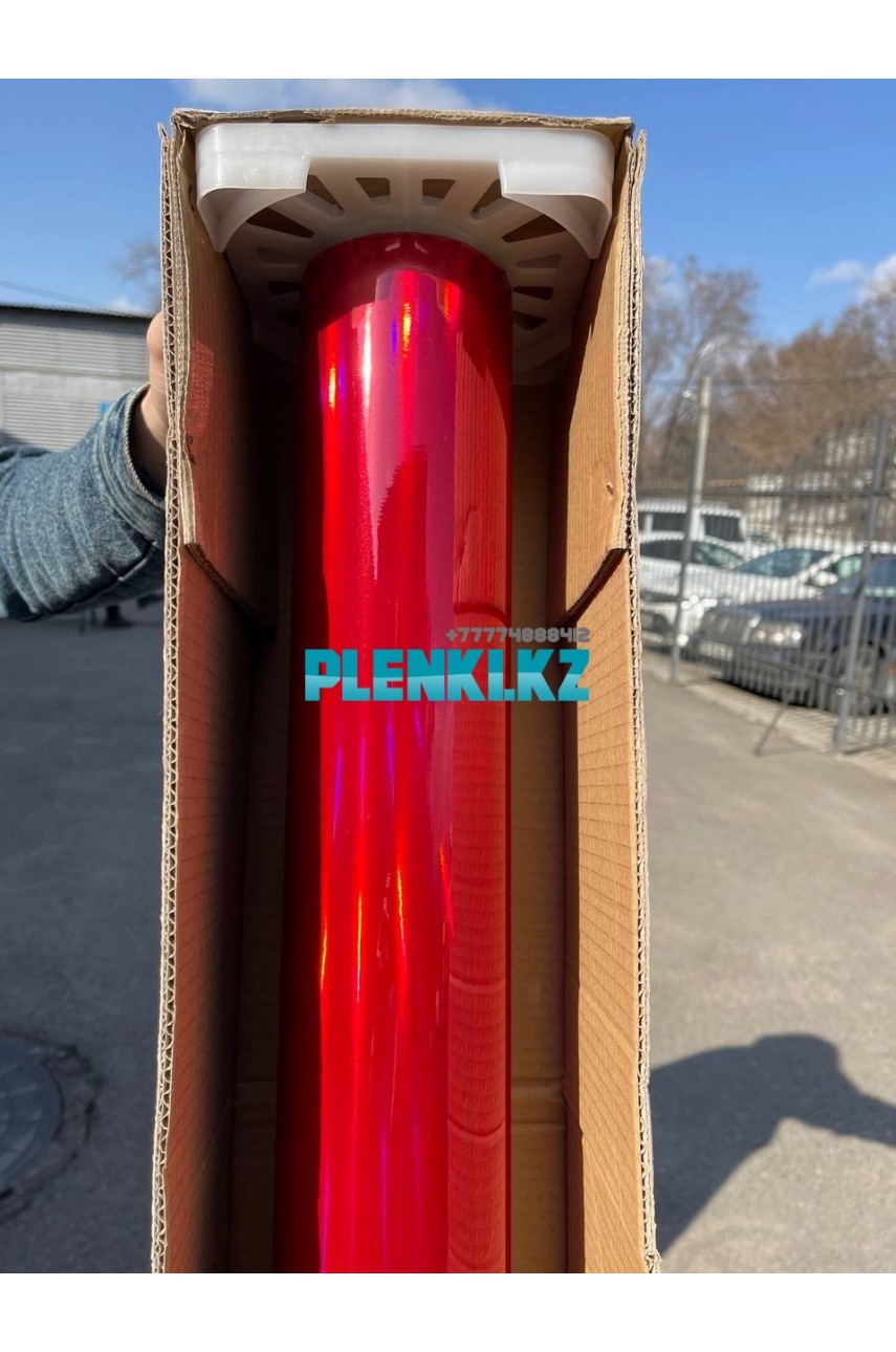 Lazer chrome red глянец лазер хром красный