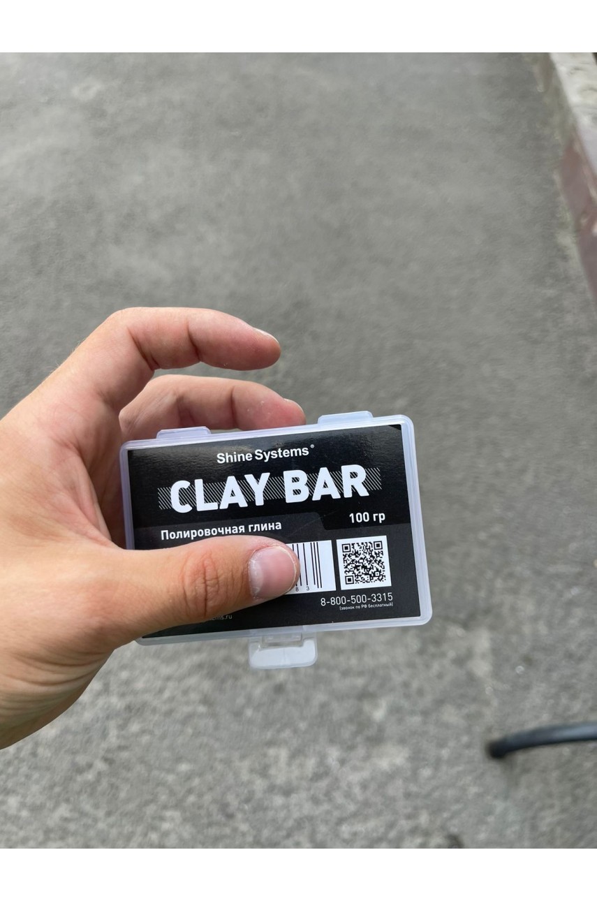 Глина полировальная shine systems clay BAR 100g