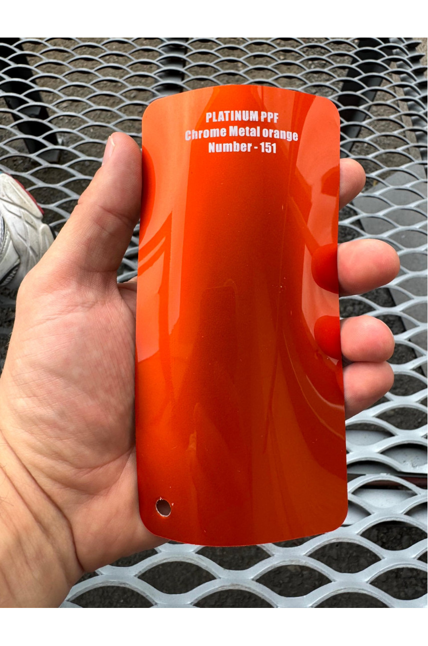 Полиуретан цветной PLATINUM PPF CHROME METAL ORANGE 151