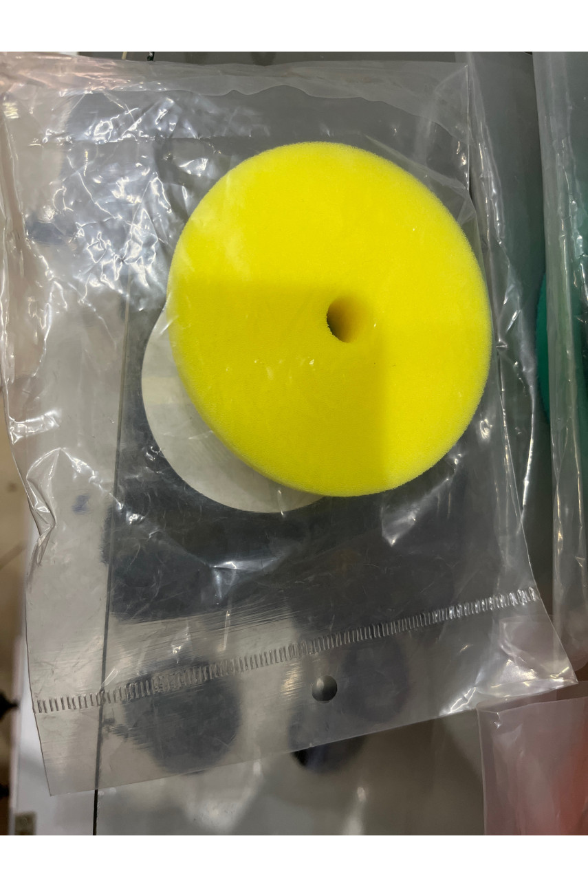 DA FOAM PAD полировальный поролоновый круг антиголограмный желтый